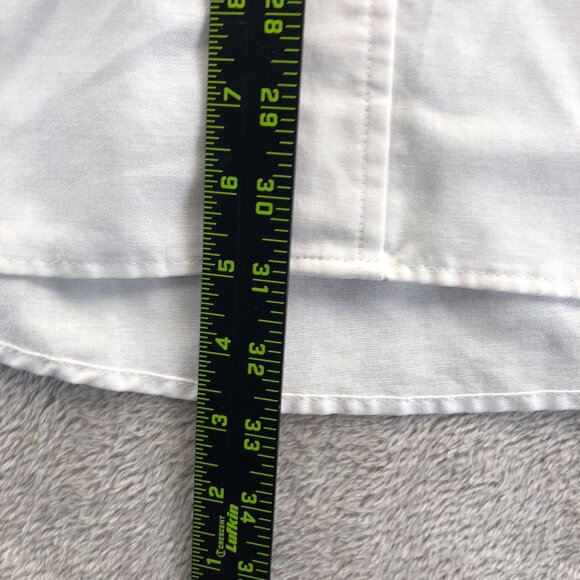 Dickies Mens Work Dress Shirt Size 18-18.5 Neck White Long Sleeve Button-Down - Picture 7 of 12